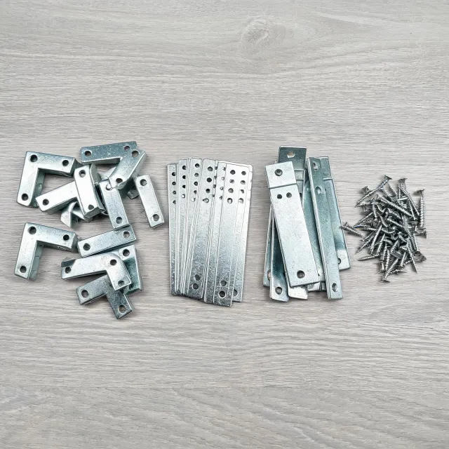 Corner braces and mending plates