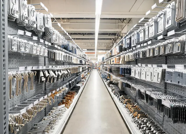 Retail hardware stores